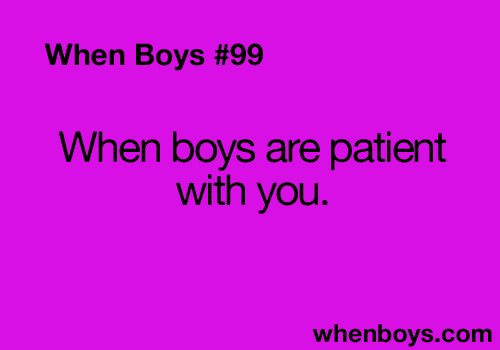 when boys